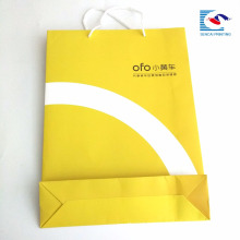 Sencai hot selling shopping bag clothing bag with white rope handle